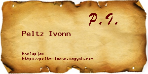 Peltz Ivonn névjegykártya